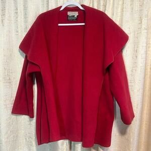 Rusch-Akuffo Unique Designs Open Front Draping Pink Sweater Women's Size‎ Medium